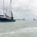 Mexican shrimping vessels escorted out of safe harbor as weather calms