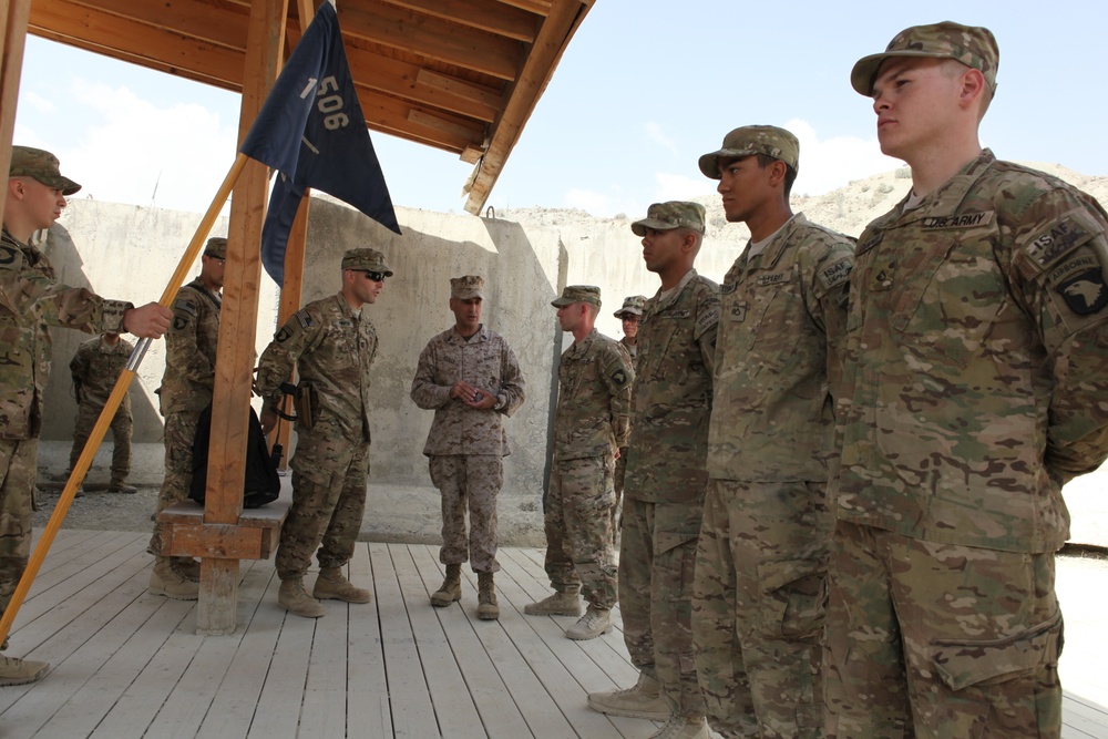 ISAF Senior Enlisted Leader Sgt Maj Booker visits Camp Wilderness