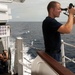 Coast Guard Forward crew members conduct training while underway