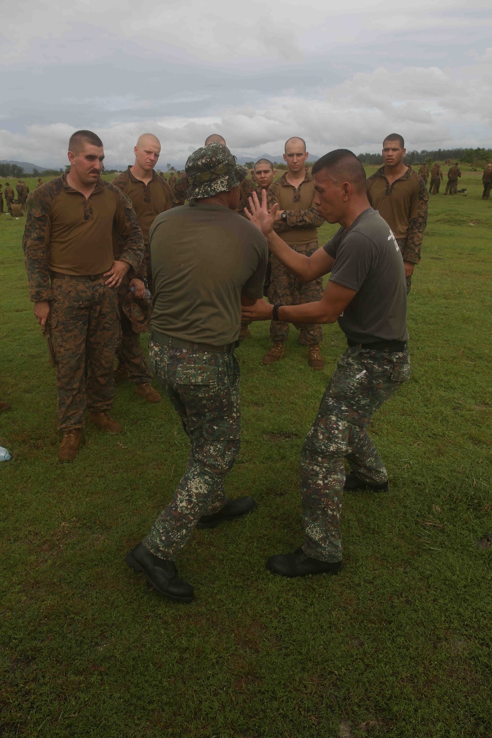 U.S. Marines learn Philippine Marine martial arts techniques