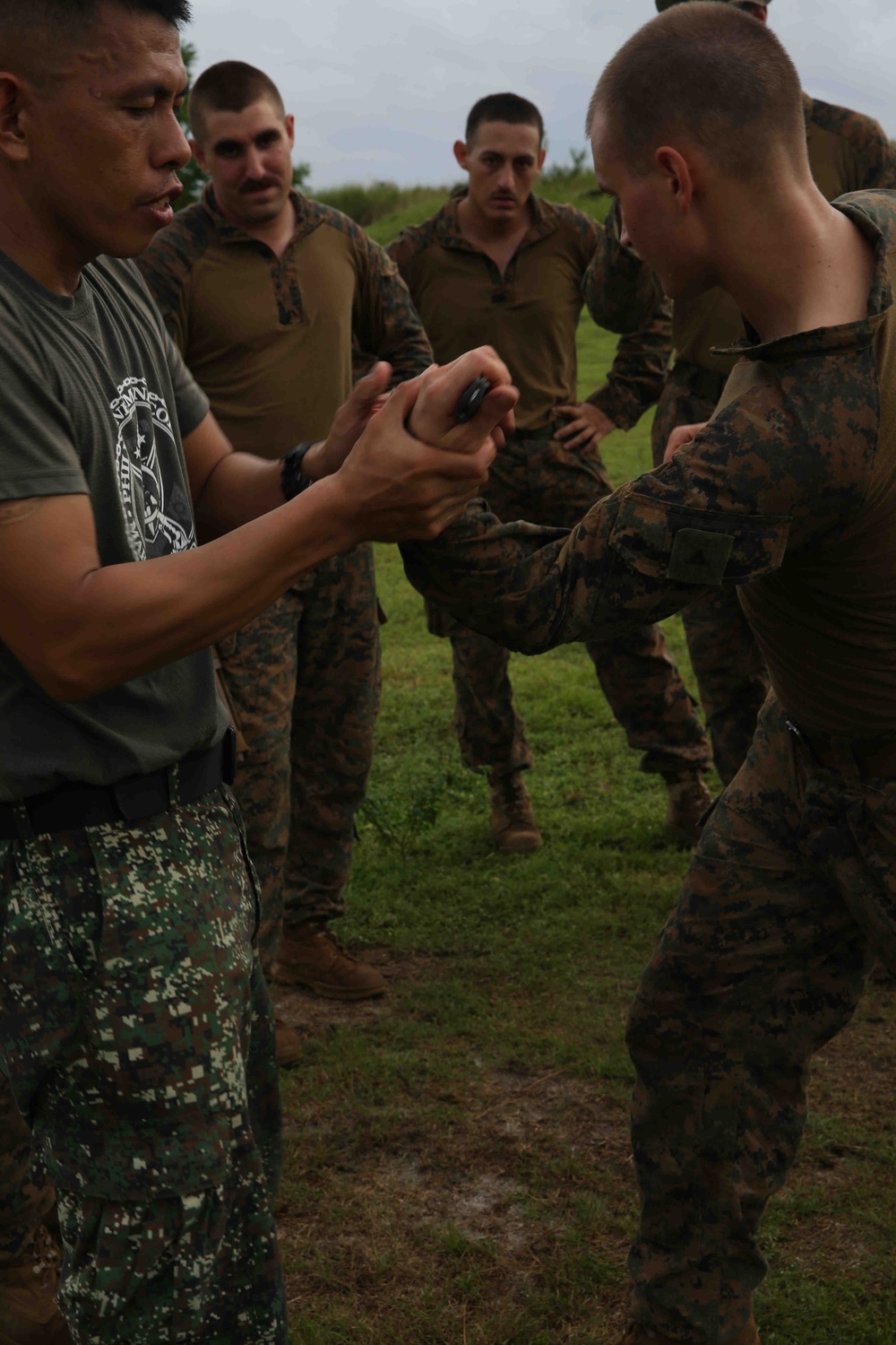 U.S. Marines learn Philippine Marine martial arts techniques