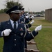 Base honor guard shows respects