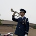 Base honor guard shows respects