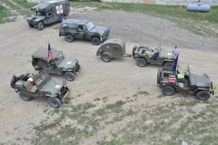 Military Vehicle Preservation Association convoys through Camp Atterbury