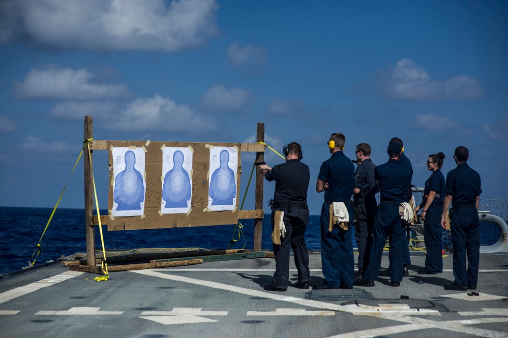 Pistol qualification course