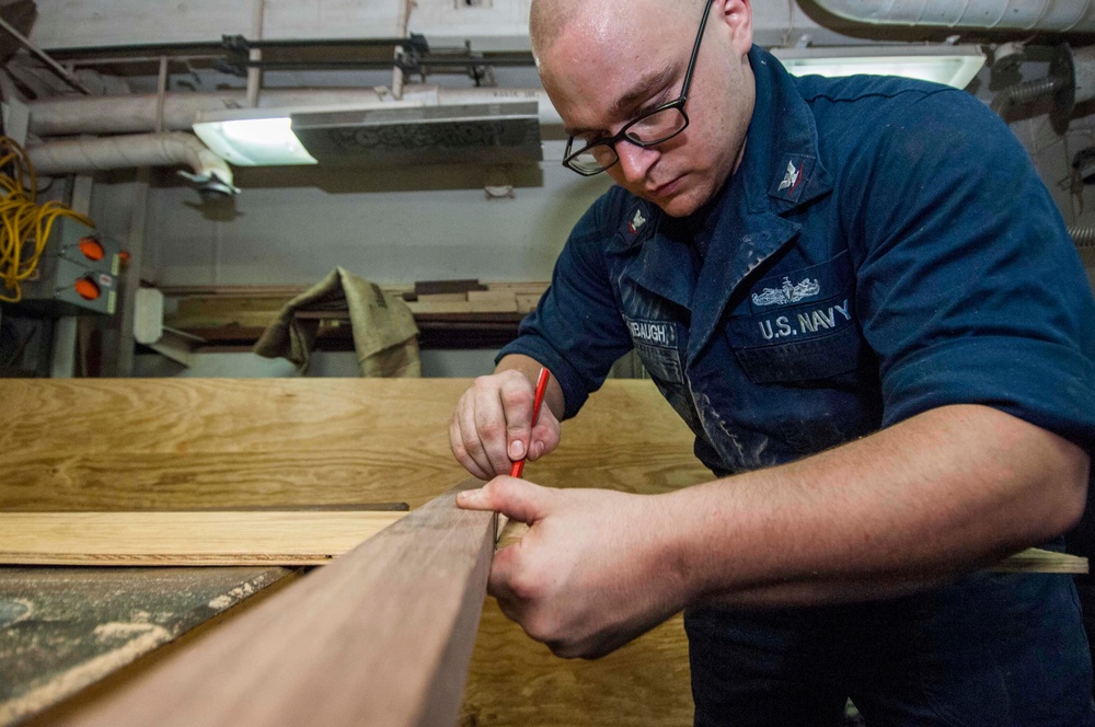 USS Harry S. Truman carpenter shop