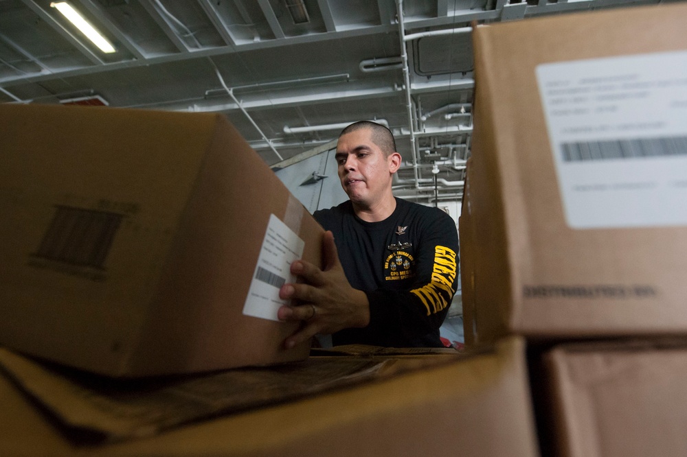 USS Harry S. Truman sailors at work