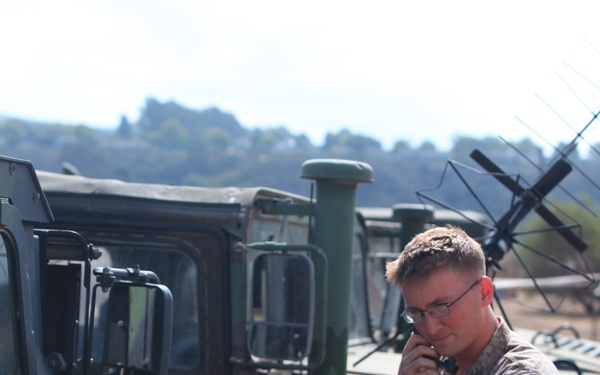 9th Com Bn., simulates MEB deployment operations