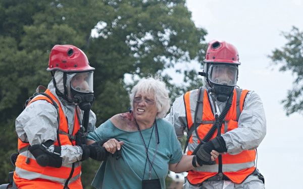 Always ready, always there; National Guard and civilian authorities conduct disaster relief training