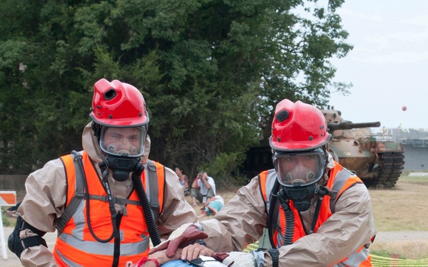 Always ready, always there; National Guard and civilian authorities conduct disaster relief training