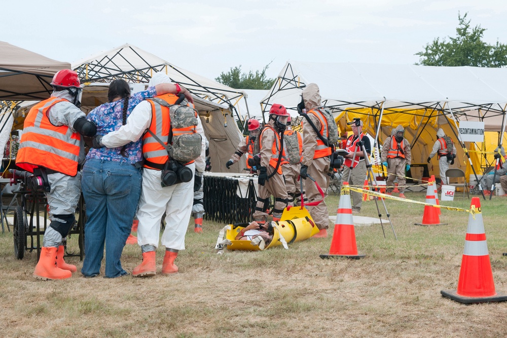 Always ready, always there; National Guard and civilian authorities conduct disaster relief training