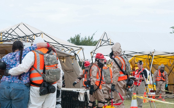 Always ready, always there; National Guard and civilian authorities conduct disaster relief training