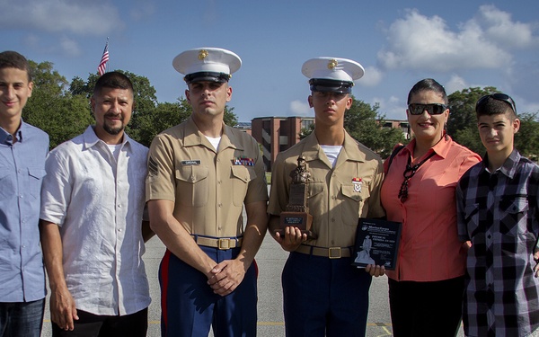 Florida Marine Graduates as Company Honor Graduate