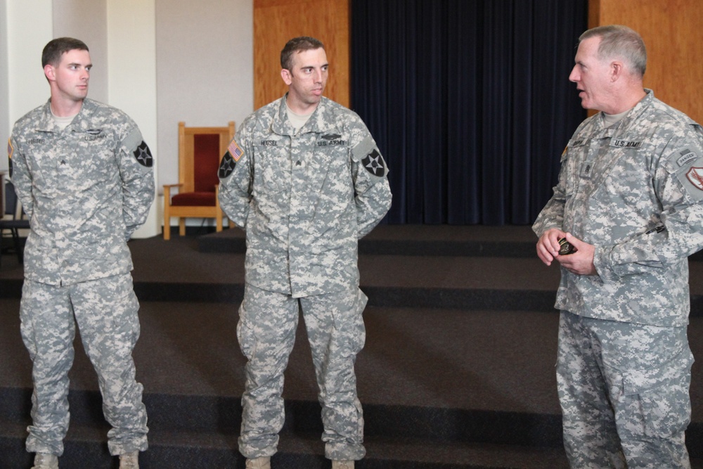 DVIDS - Images - Command Sgt. Maj. Grippe meets with soldiers from 4-2 ...