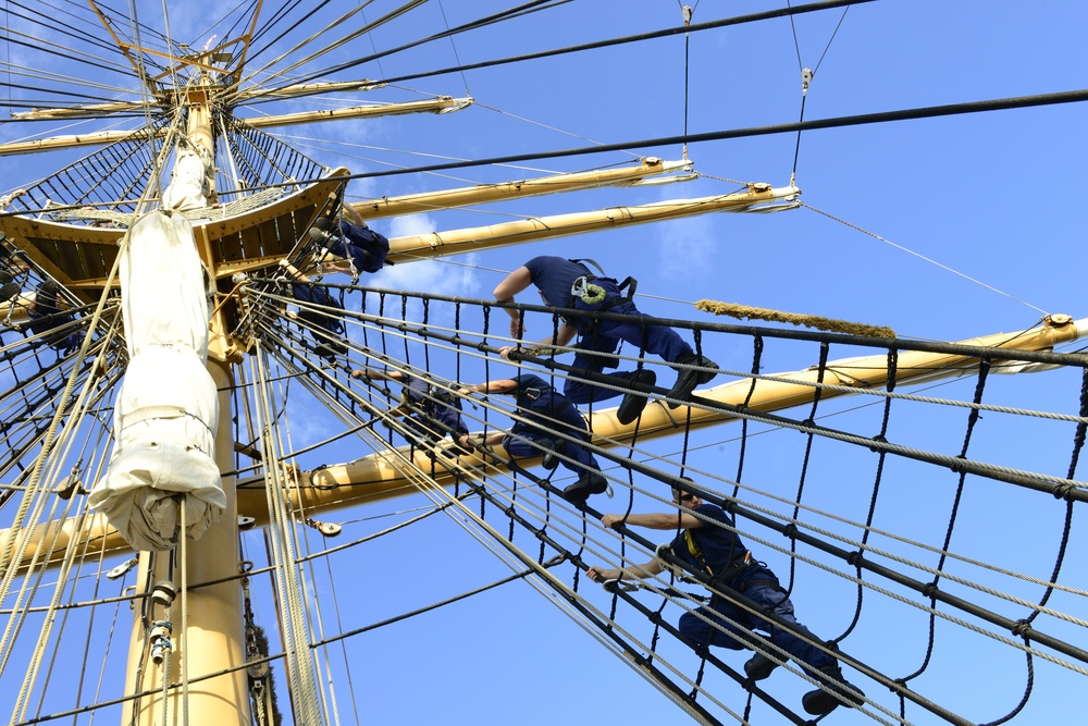 Coast Guard Barque Eagle fall 2013 OCS Deployment