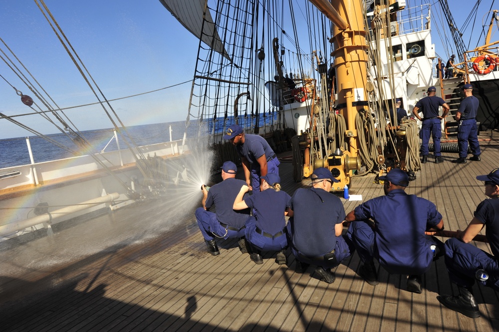 Coast Guard Barque Eagle fall 2013 OCS Deployment