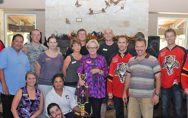Florida Panthers skate in to visit soldiers, families at CFI, WFSC