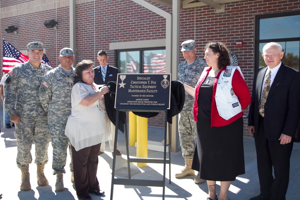 Millington Tactical Equipment Maintenance Facility memorialized in honor of local Tennessee soldier