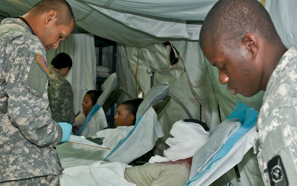 Combat hospital mimics scene from 'M*A*S*H'