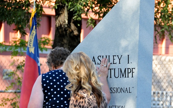 NC National Guard soldiers honor fallen comrade with memorial
