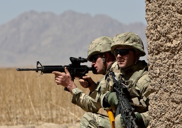 ANA and Coalition Forces patrol Barrmo