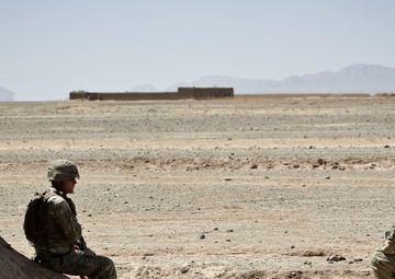 ANA and Coalition Forces patrol Barrmo