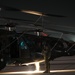 Flight line at night