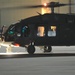 Flight line at night