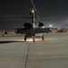 Flight line at night