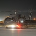 Flight line at night