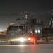 Flight line at night