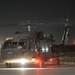 Flight line at night