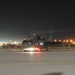 Flight line at night
