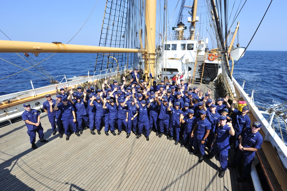 Coast Guard Barque Eagle fall 2013 OCS Deployment