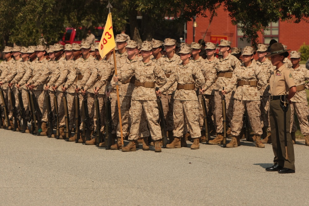 Photo Gallery: Marine recruits take first drill evaluation on Parris Island