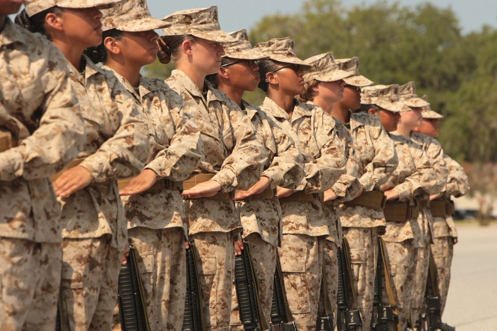 Photo Gallery: Marine recruits take first drill evaluation on Parris Island