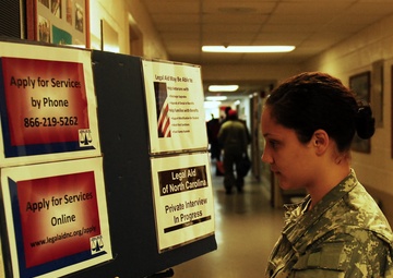 NC soldiers and community aid veterans during stand down