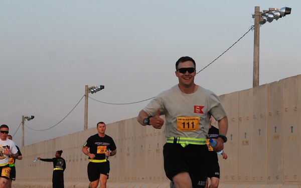 Bagram Air Field shadow run for the Army Ten-Miler