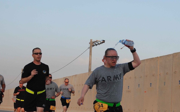 Bagram Air Field shadow run for the Army Ten-Miler