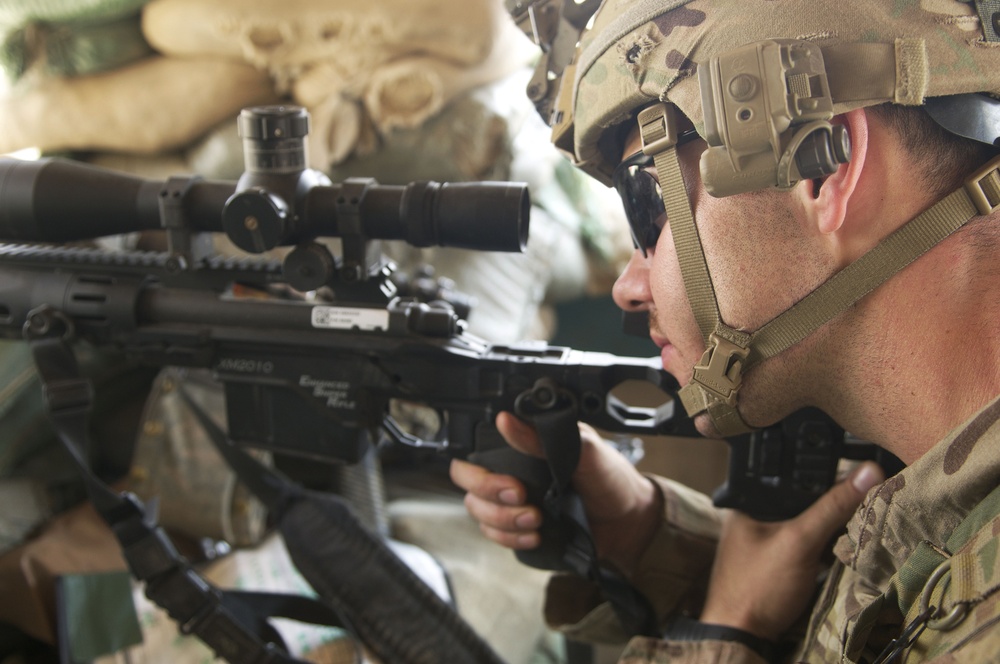 Spc. Landon Roberts, slugger sniper