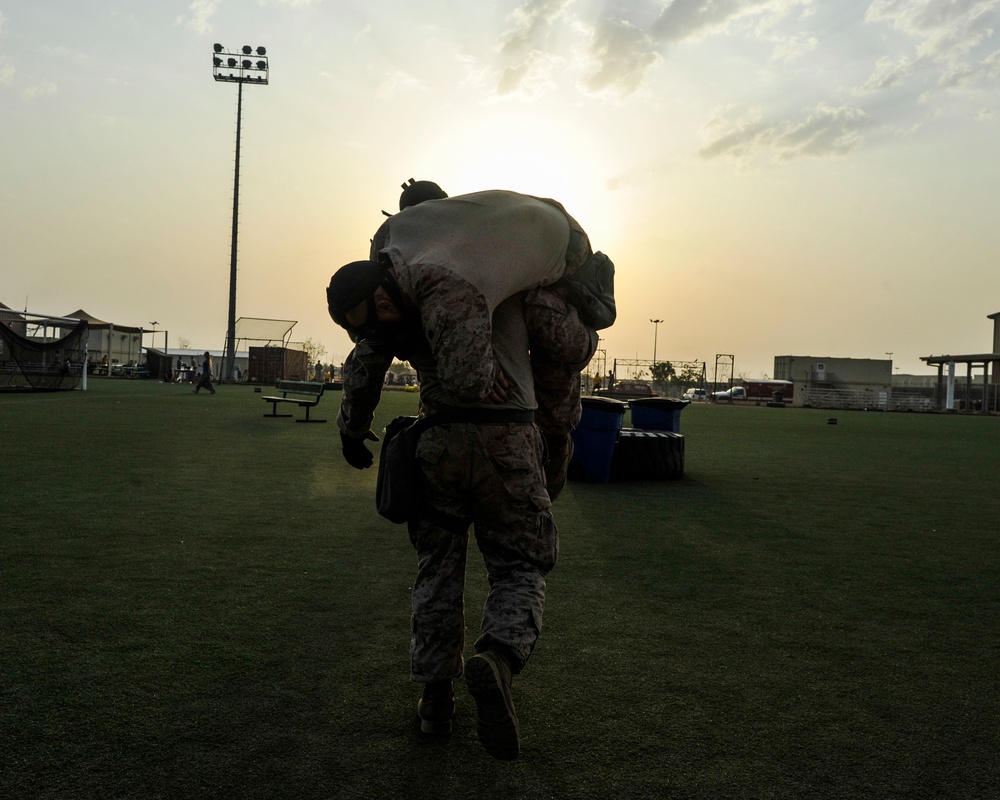 Marine Corps casualty evacuation training