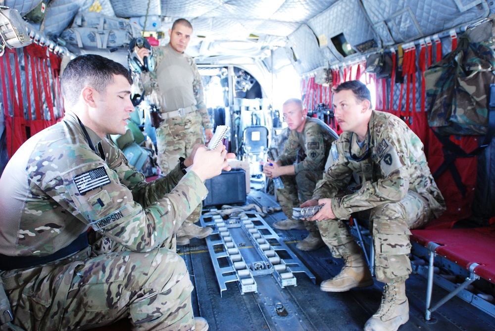 10th Combat Aviation Brigade Chinooks in action