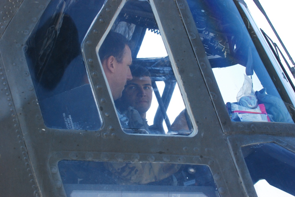 10th Combat Aviation Brigade Chinooks in action