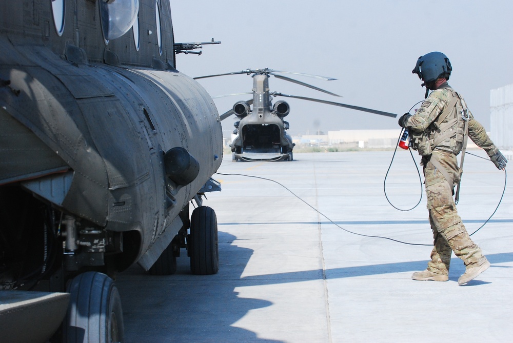 10th Combat Aviation Brigade Chinooks in action