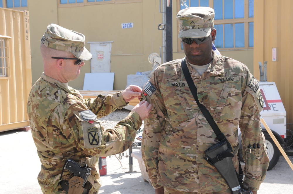 Pv2 Weston latest to join TF Falcon in Afghanistan