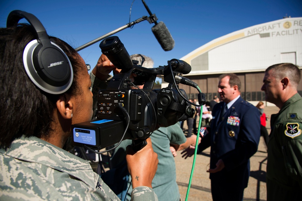 Delivery of first F-35 Lightning to Ogden Air Logistics Complex