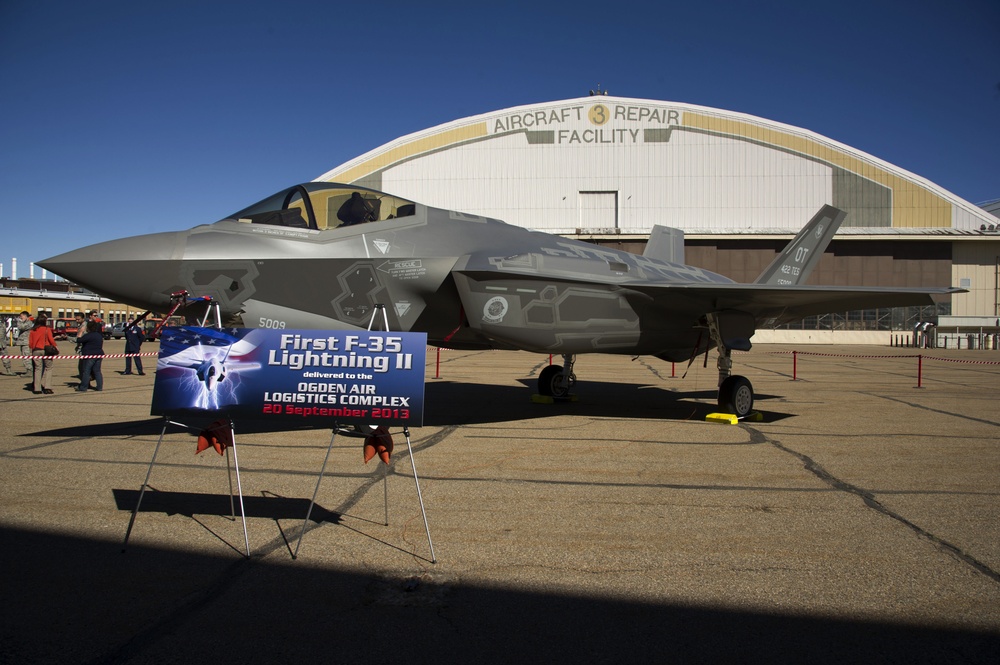 Delivery of first F-35 Lightning to Ogden Air Logistics Complex