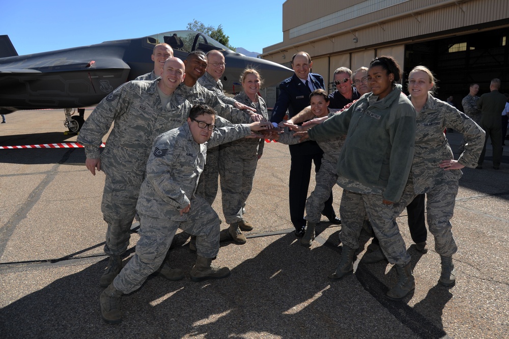 Delivery of first F-35 Lightning to Ogden Air Logistics Complex