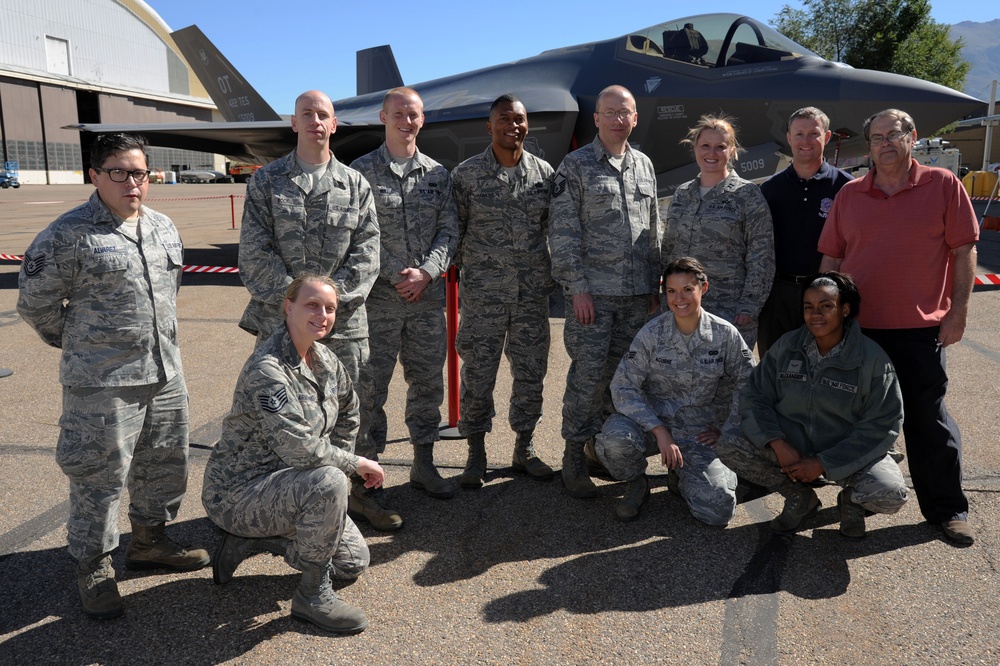 Delivery of first F-35 Lightning to Ogden Air Logistics Complex