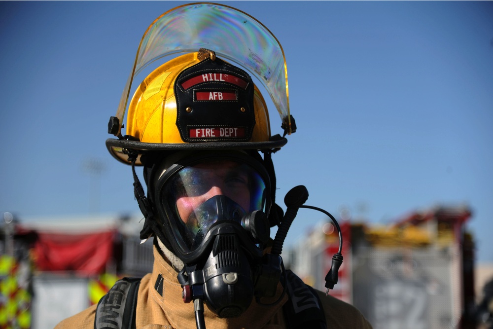 Hill Air Force Base Fire Department biological training